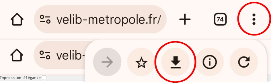 Aide téléchargement mobile